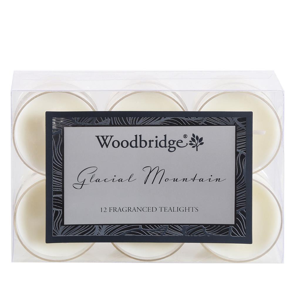Woodbridge Glacial Mountain 4 Hour Tealights (Pack of 12) £4.49